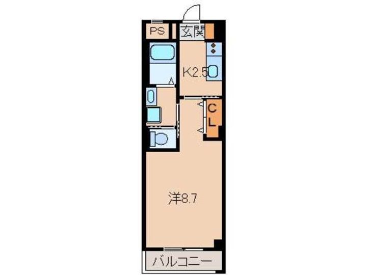 和歌山県和歌山市木広町5丁目(マンション)の賃貸物件の間取り