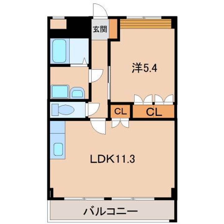 和歌山県和歌山市小倉(アパート)の賃貸物件の間取り