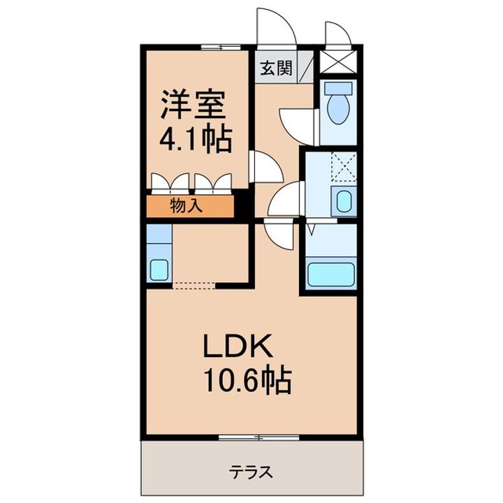 和歌山県和歌山市西田井(アパート)の賃貸物件の間取り