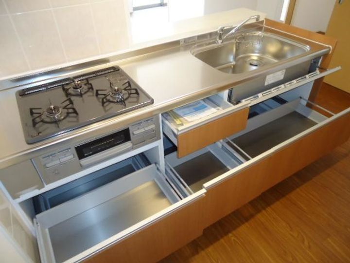 和歌山県岩出市高塚(マンション)の賃貸物件のキッチン