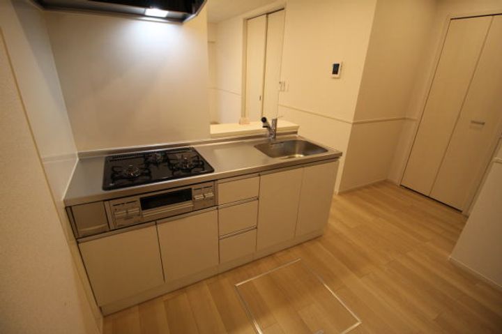 和歌山県岩出市中迫(アパート)の賃貸物件のキッチン
