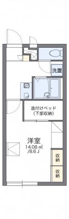 レオパレスニュー屋島0106の間取り