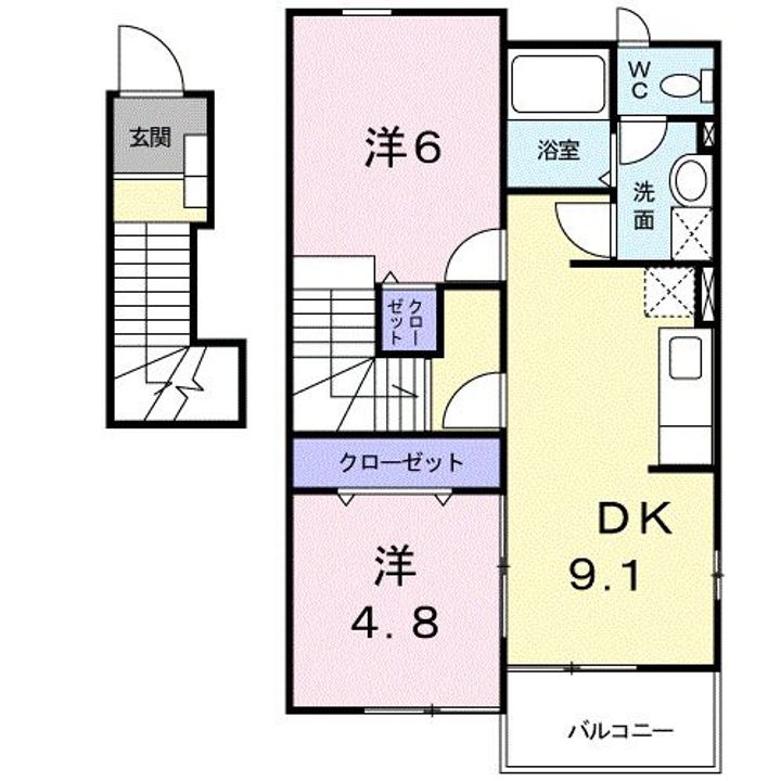 ジェルメ テール A0201の間取り
