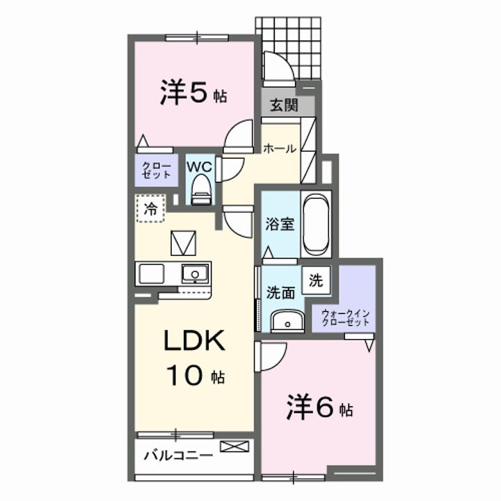 ラ・レコルト宇多津Ⅱ0103の間取り