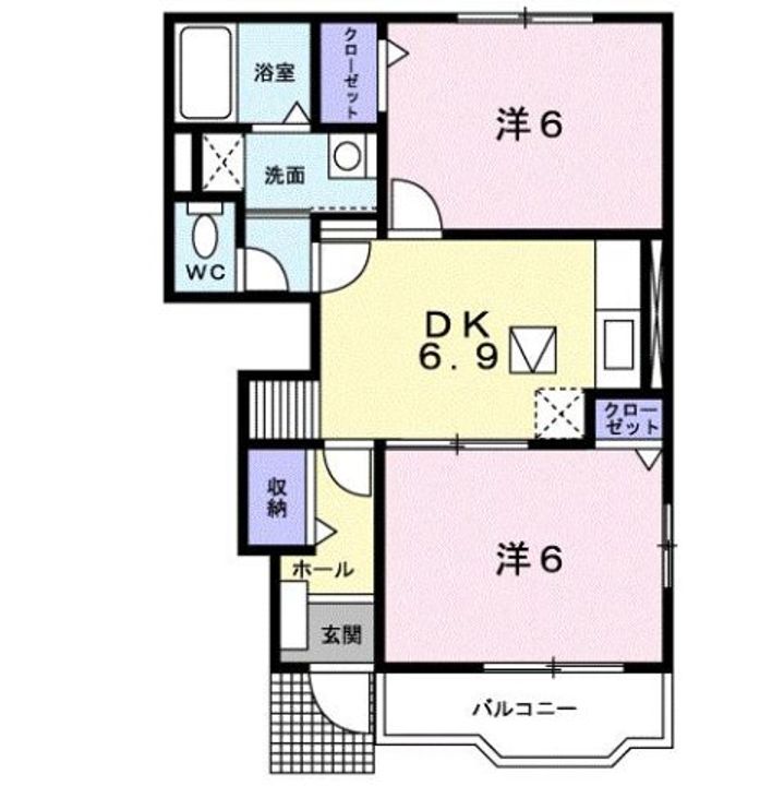 サン・フィールドA0103の間取り