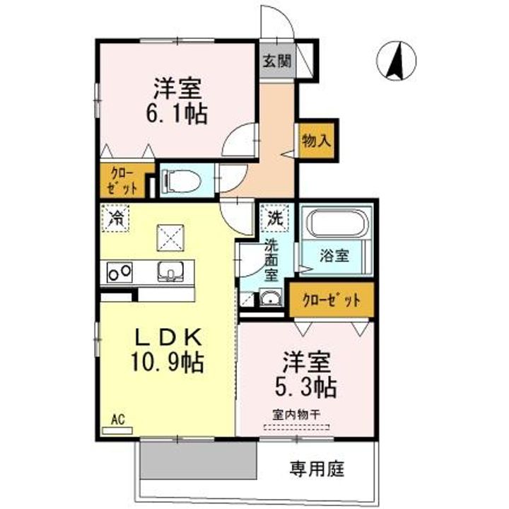 クレール C棟の間取り