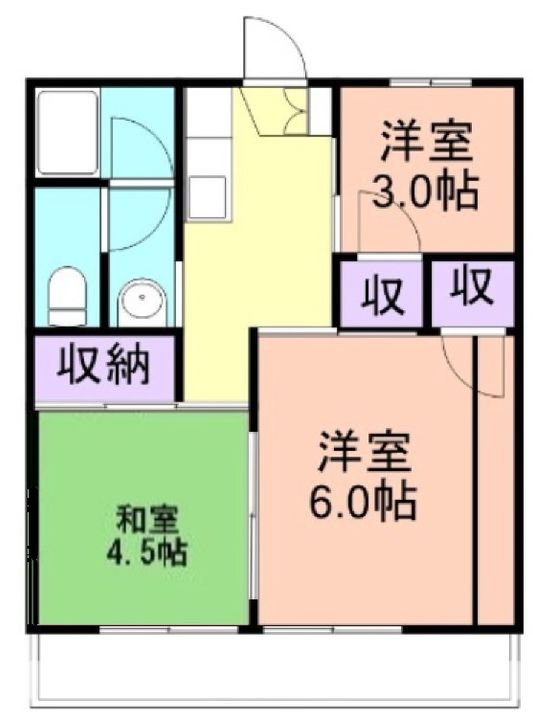 和歌山県和歌山市駕町(マンション)の賃貸物件の間取り