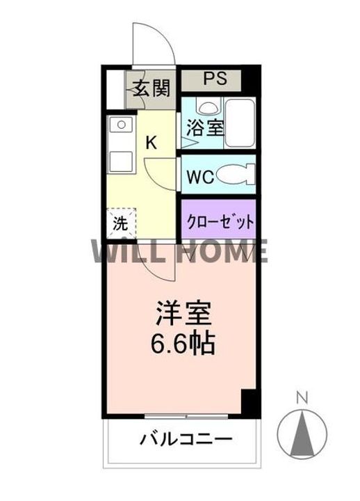 和歌山県和歌山市新留丁(マンション)の賃貸物件の間取り