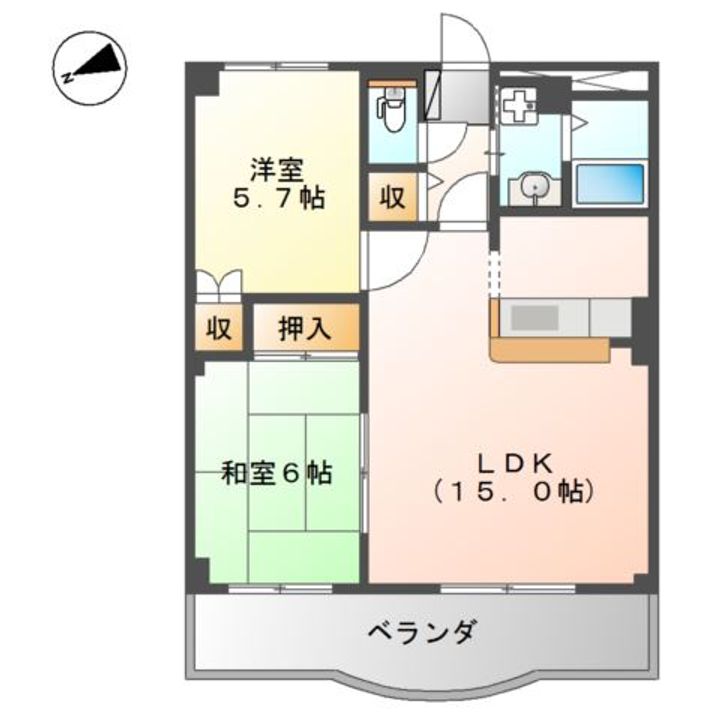 ラフォーレ21の間取り