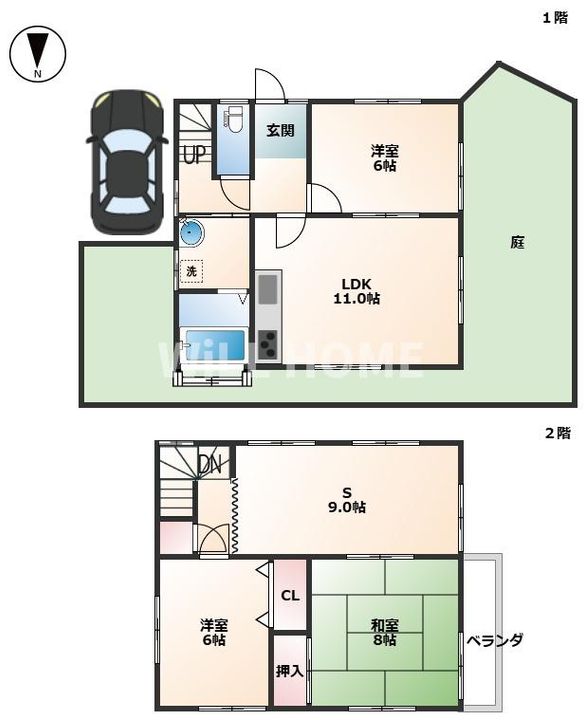和歌山県紀の川市藤崎(一戸建)の賃貸物件の間取り