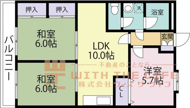 ライトハウス103号の間取り