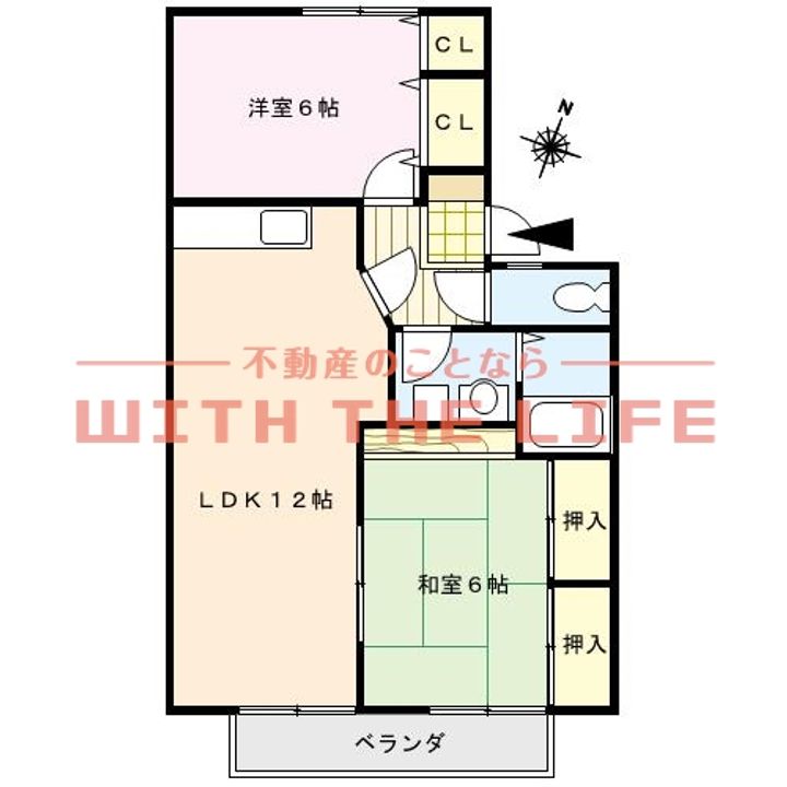 ファミーユシャトー201号の間取り