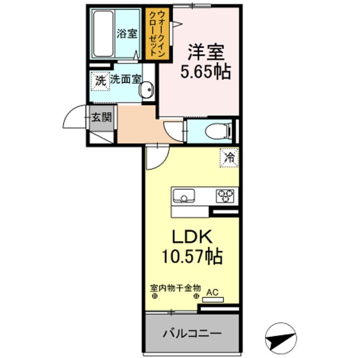 ルピナ梅満205号の間取り