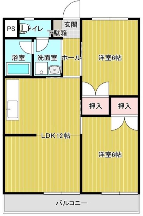 グリーンコーポ近藤102の間取り