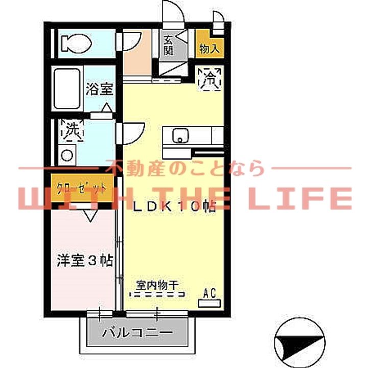 SumiYasuSo(スミヤスソー)201号の間取り
