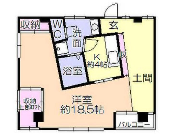 レジデンシャルパーク久留米駅前207号の間取り
