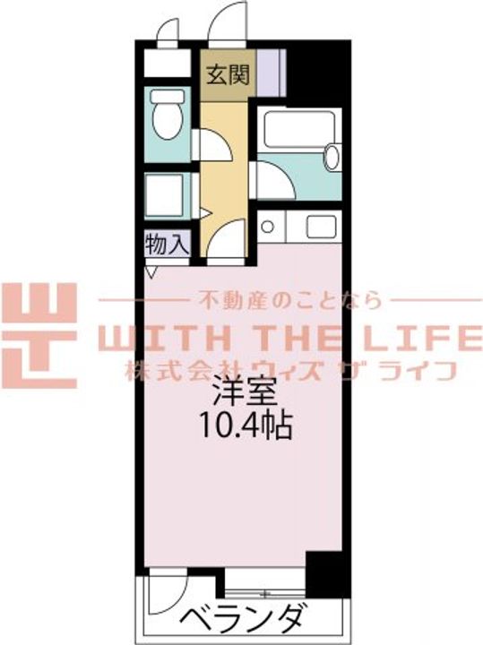 サンセーヌ中央町304号の間取り