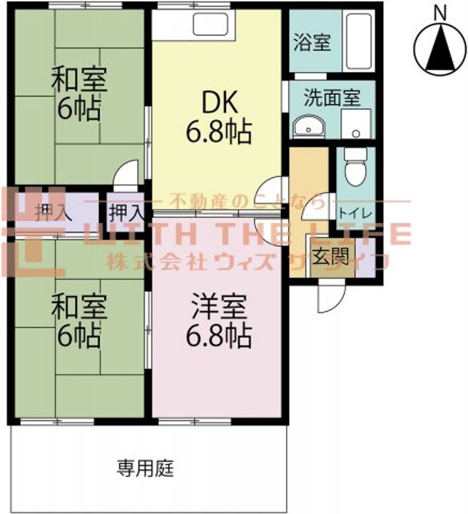 コスモハイツ柳瀬201号の間取り