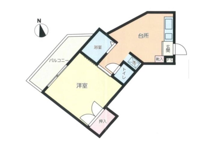 ウィン・グランデ国分201号の間取り