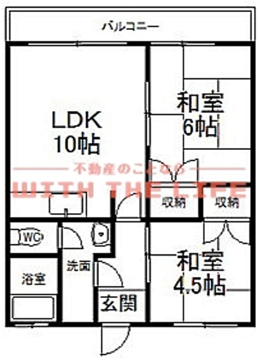 コーポラス田主丸Ⅱ20Bの間取り