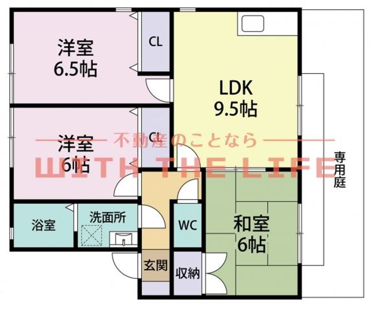 ピュアドーム1203号の間取り