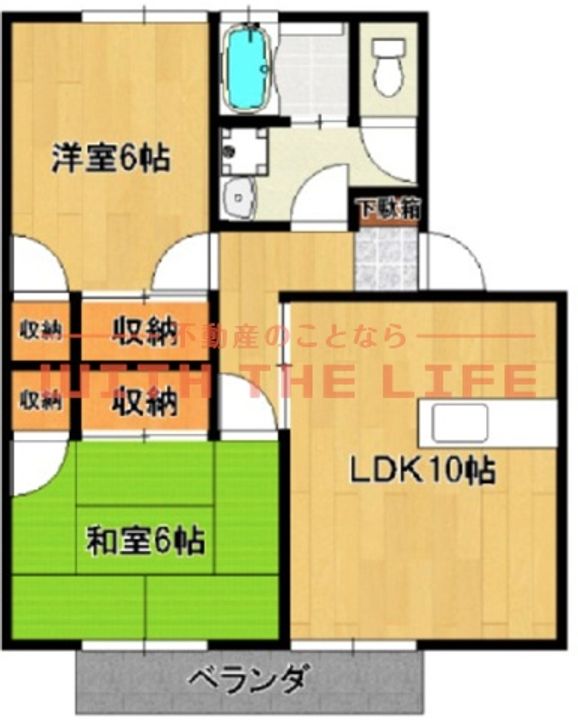 ハミングタウン合川B101号の間取り