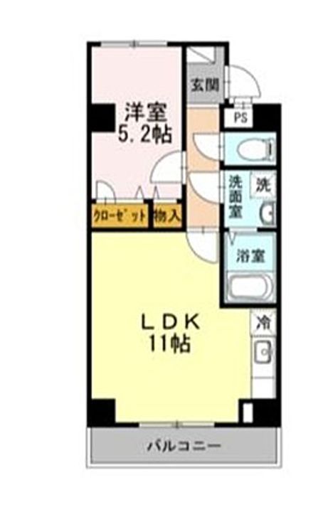 オリーヴァ日ノ出405号の間取り