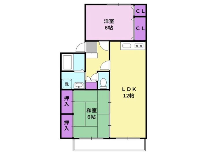 コンフォートヴィラ201号の間取り