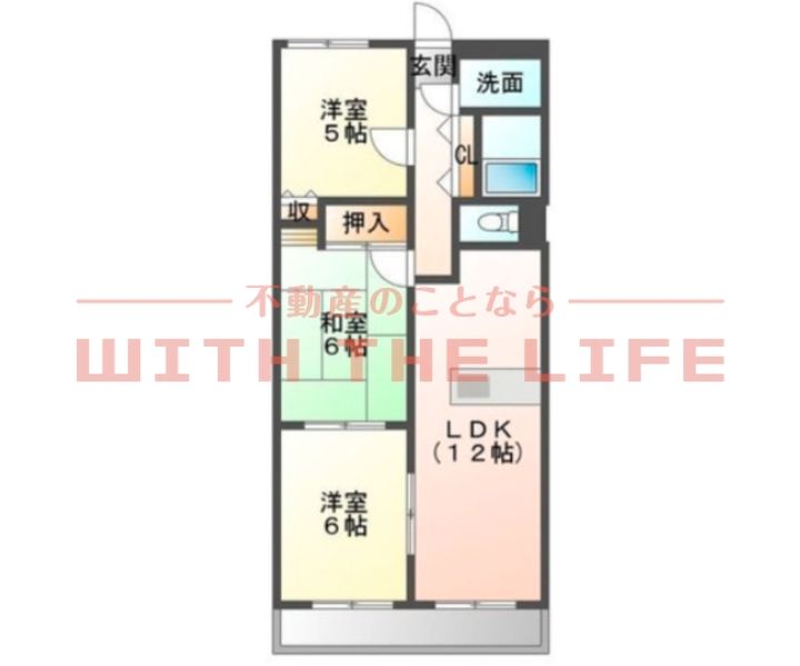 ルネッサ八女102号の間取り