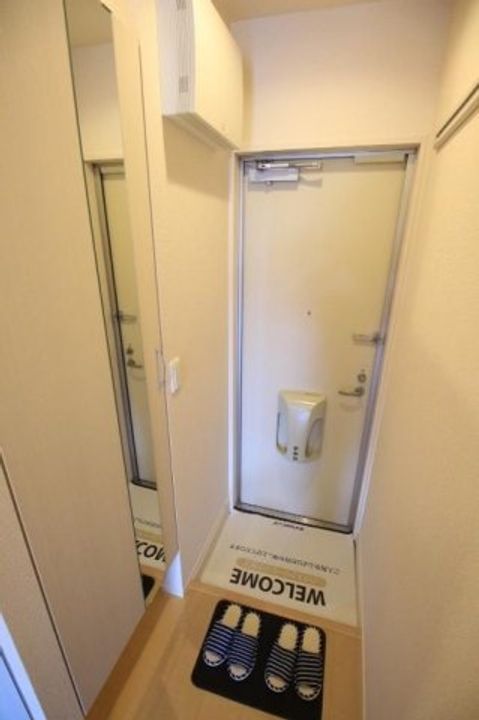 ヨーコーハイツ202号の玄関