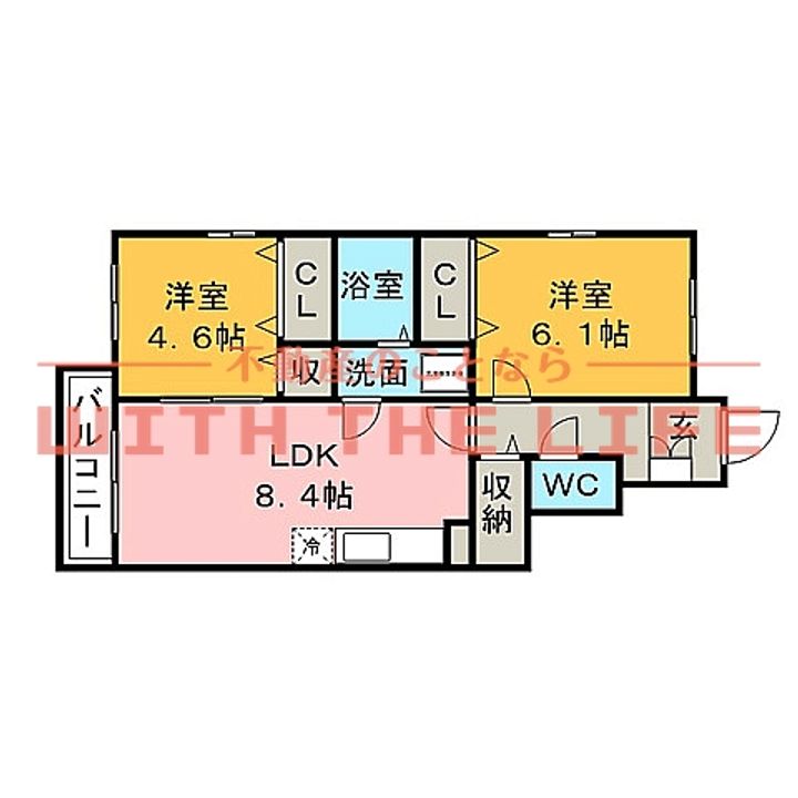 ティファニー107号の間取り