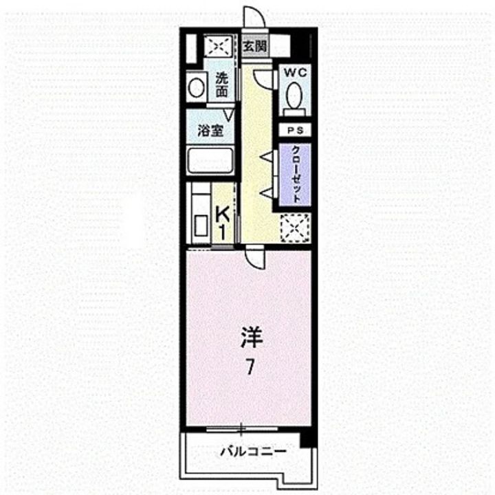 ユウメイトビル404号の間取り