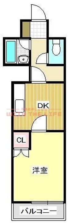 北原ビル206号の間取り