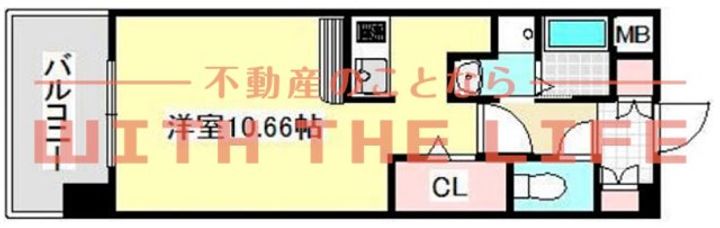 クオリアけやき通り602号の間取り