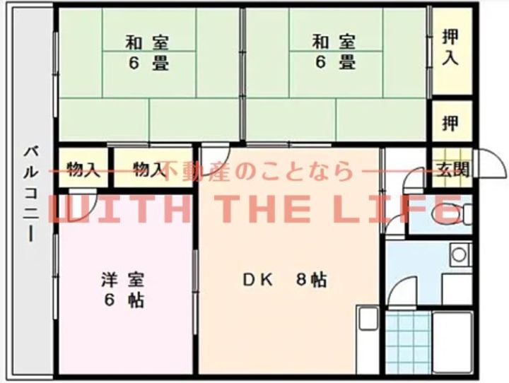 イーストハイツ高崎301号の間取り