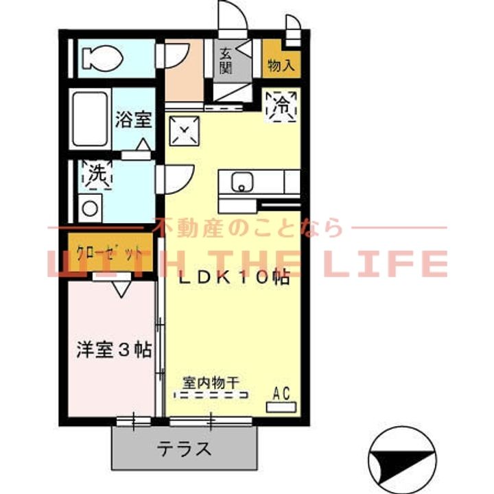 SumiYasuSo(スミヤスソー)102号の間取り