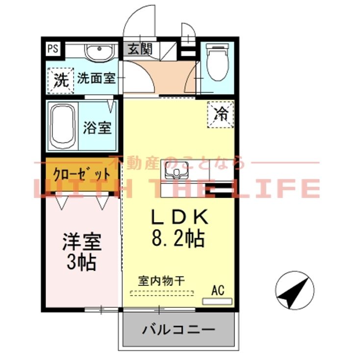 プログレスⅠA205号の間取り