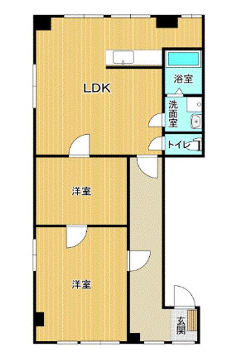 サンライズ通東町501号の間取り