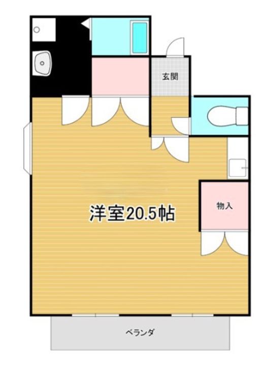 カーサオガワ208号の間取り