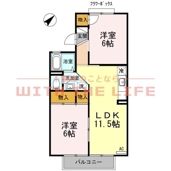 レジデンス21THC107号の間取り