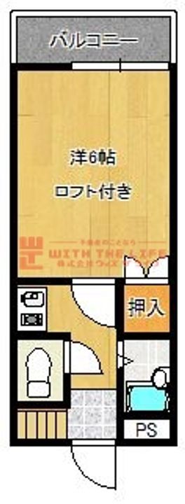 プライマリー久留米大南103号の間取り
