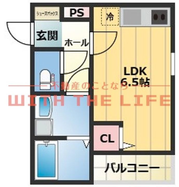 THE NOBLES(ザノーブルス)六ツ門303号の間取り