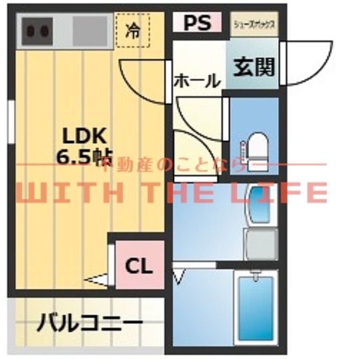 THE NOBLES(ザノーブルス)六ツ門301号の間取り