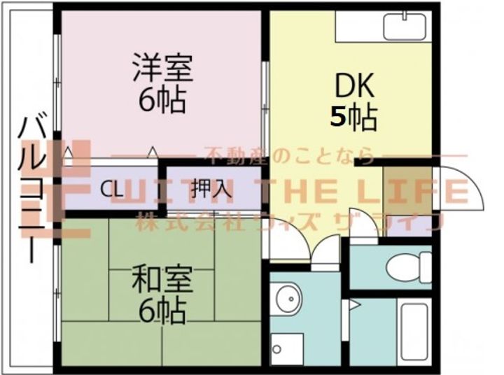 アザレアハイツハンダ第11-101号の間取り