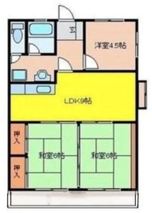グランドール執行205号の間取り