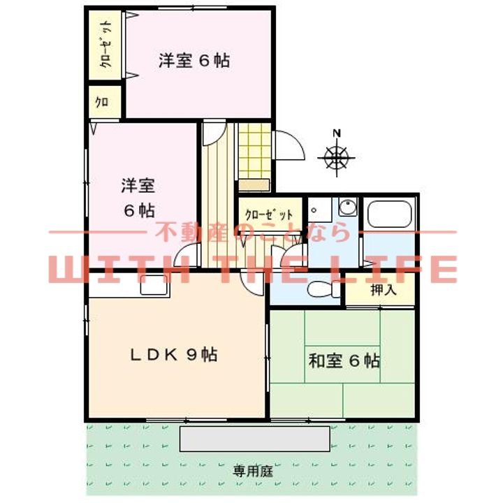 ドミールパーク江崎103号の間取り