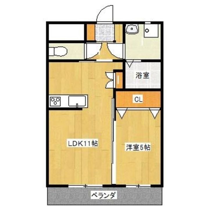 プロスペールSV(エスブイ)403号の間取り