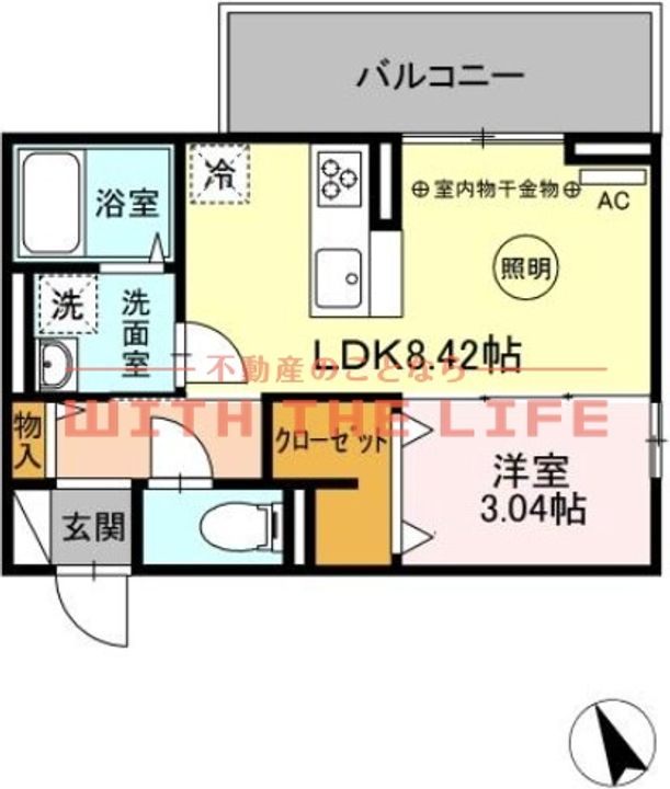 アコーデラ103号の間取り