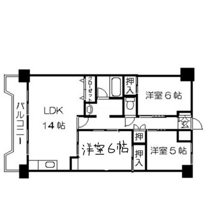 エステマール103の間取り