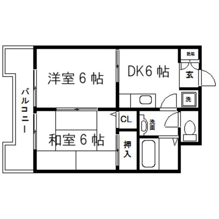 第十三ショーケービル405の間取り